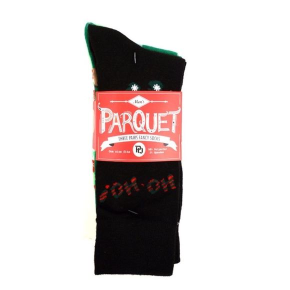 3 Pack Men's Crew Socks -Holiday - NWT - Picture 6 of 7